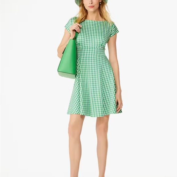 kate spade Dresses & Skirts - Kate Space Green Gingham Women's Dress small